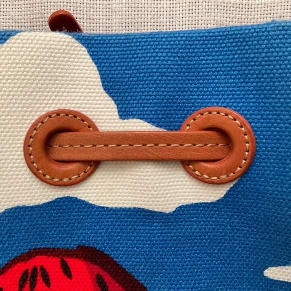 Mansur Gavriel X Marimekko Mansikkavuoret Strawberry Print Canvas Bucket Bag NEW - Picture 10 of 15